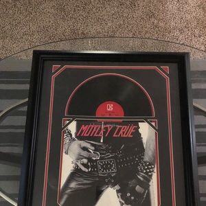 MÖTLEY CRÜE Framed Record.